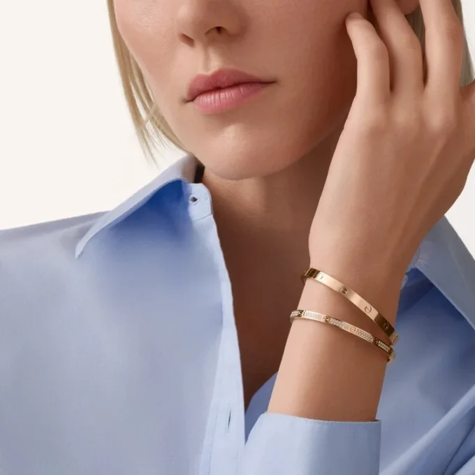 Love-Armband, kleines Modell, mit Pavé-Fassung