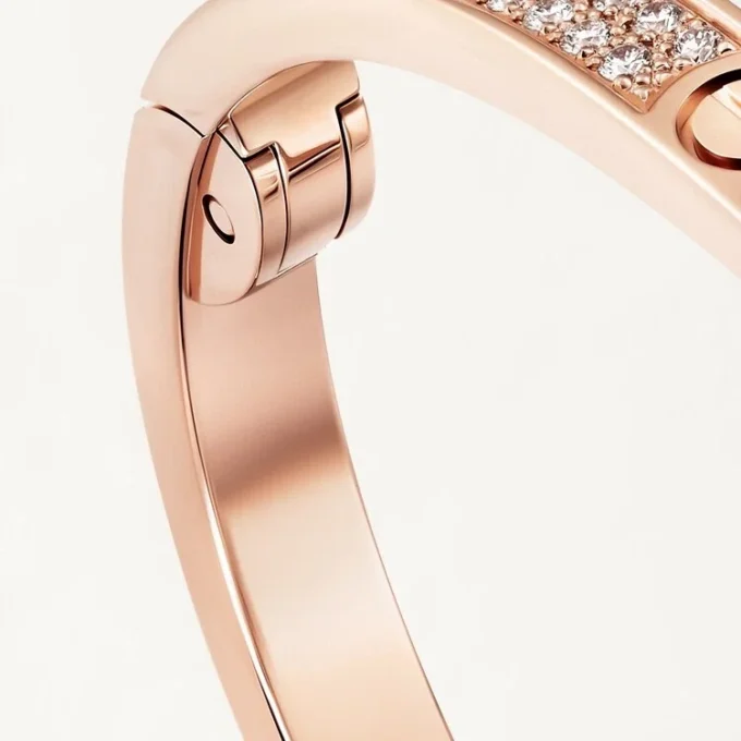 Love-Armband, kleines Modell, mit Pavé-Fassung