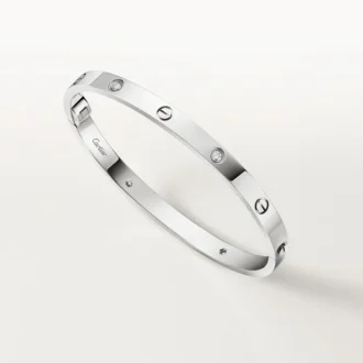 Love-Armband, mittleres Modell, 4 Diamanten