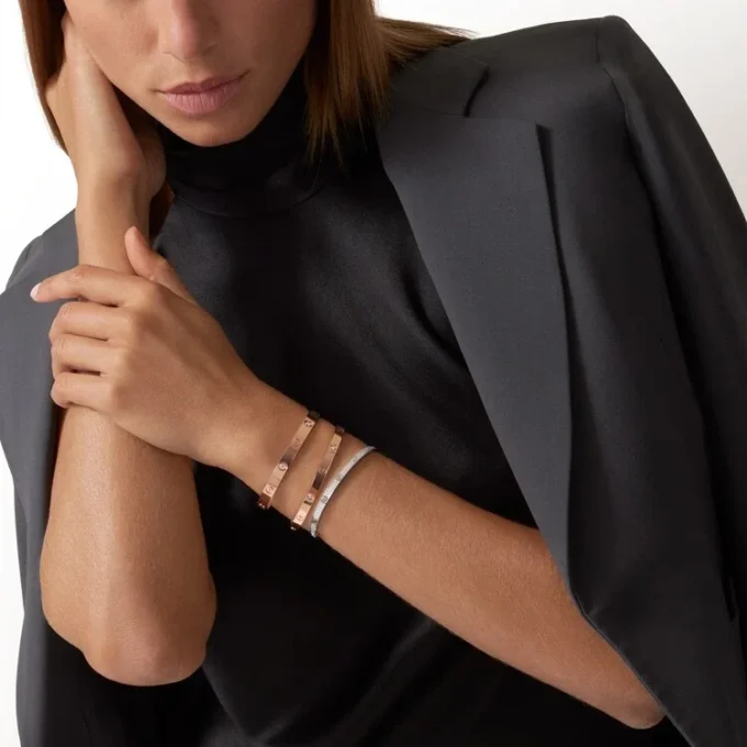 Liebesarmband, klassisches Modell, 4 Diamanten