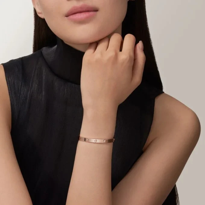 Love-Armband, mittleres Modell, 4 Diamanten