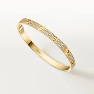 Love-Armband, mittleres Modell, mit Pavé-Fassung