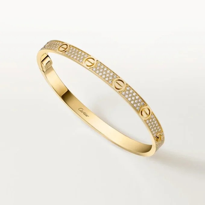 Love-Armband, mittleres Modell, mit Pavé-Fassung