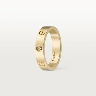 Love-Ehering, 1 Diamant – Gelbgold, Diamant – Cartier