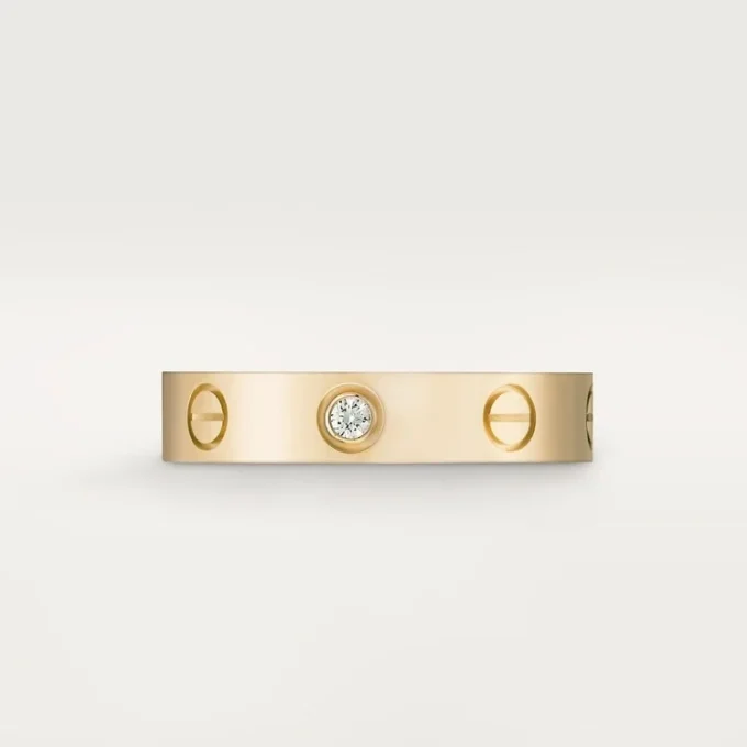 Love-Ehering, 1 Diamant – Gelbgold, Diamant – Cartier