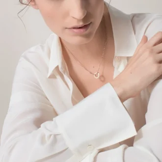 Love-Halskette, 2 Diamanten – Roségold, Diamanten – Cartier