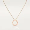 Love-Halskette, 3 Diamanten – Roségold, Diamanten – Cartier