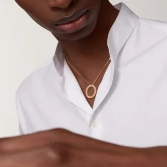 Love-Halskette, 3 Diamanten – Roségold, Diamanten – Cartier