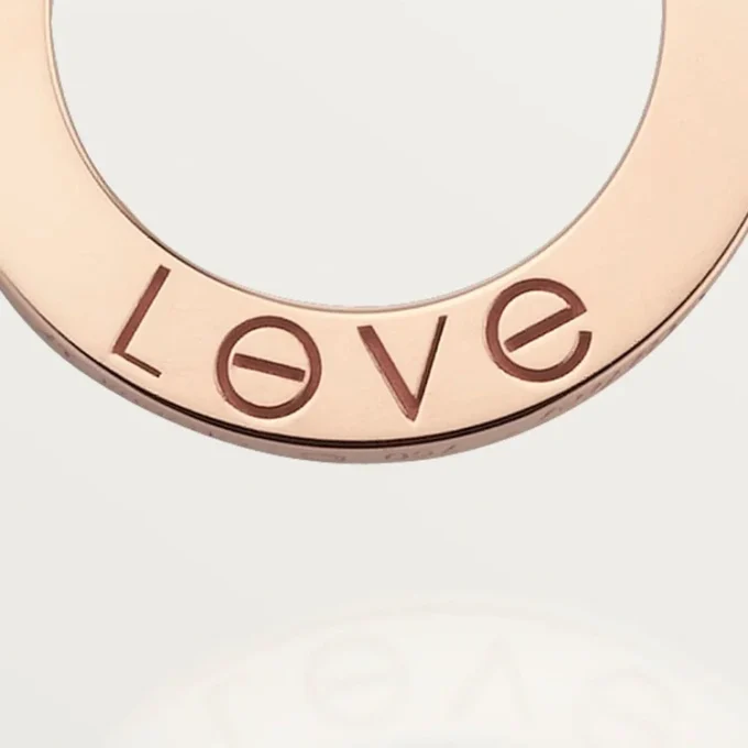 Love-Halskette, 3 Diamanten – Roségold, Diamanten – Cartier
