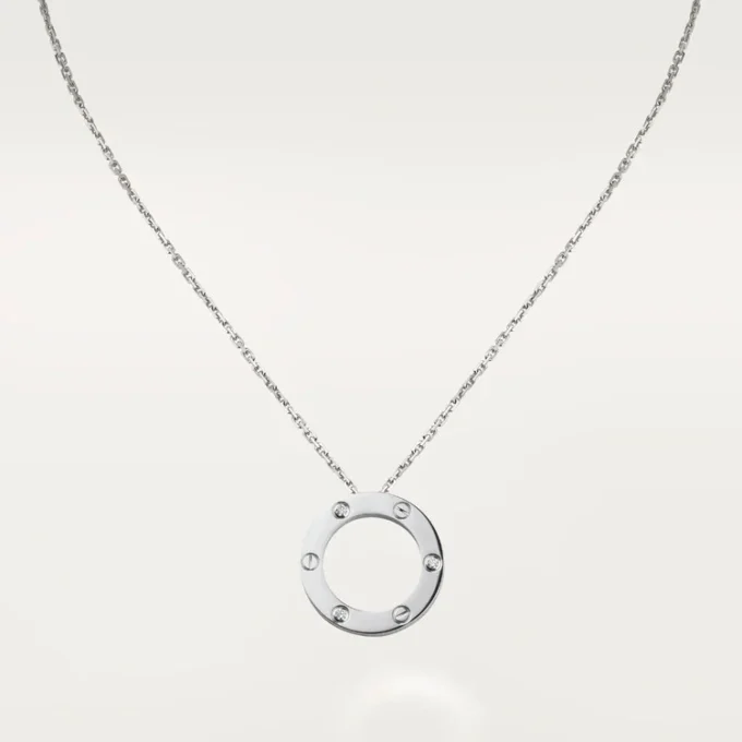 Love-Halskette, 3 Diamanten – Weißgold, Diamanten – Cartier
