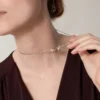 Love-Halskette, 6 Diamanten – Roségold, Weißgold, Diamanten – Cartier