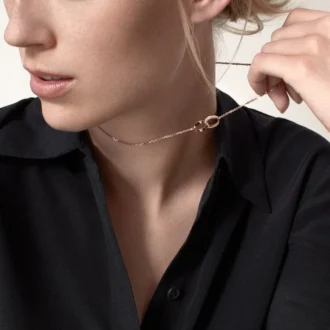 Love-Halskette, Diamanten – Roségold, Diamanten – Cartier