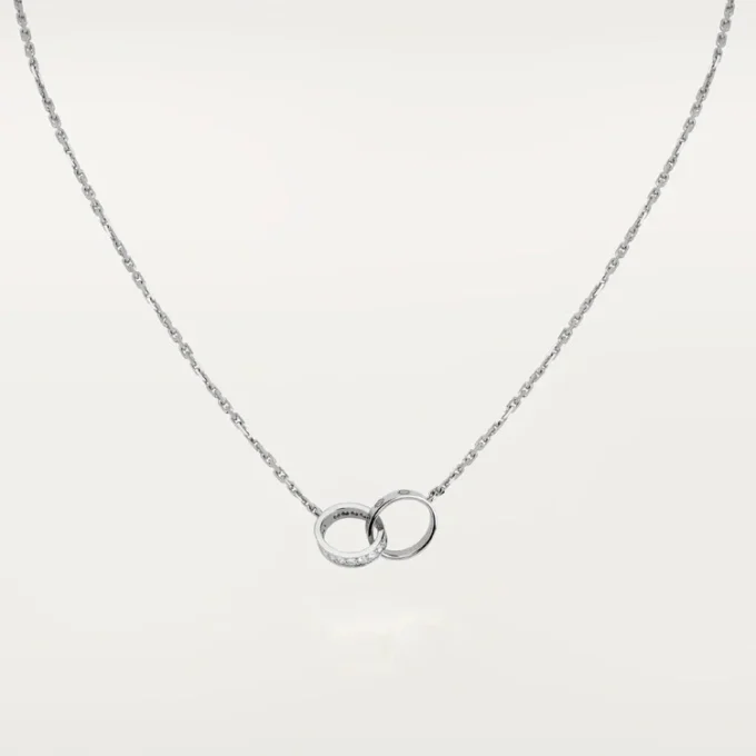 Love-Halskette, Diamanten – Weißgold, Diamanten – Cartier