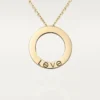Love-Halskette, mit Diamanten besetzt – Gelbgold, Diamanten – Cartier