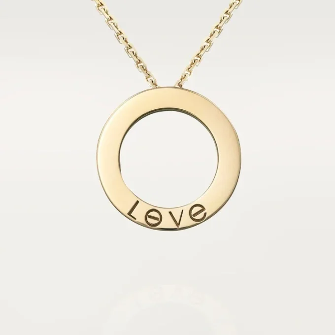 Love-Halskette, mit Diamanten besetzt – Gelbgold, Diamanten – Cartier