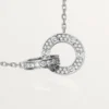Love-Halskette, mit Diamanten besetzt – Weißgold, Diamanten – Cartier