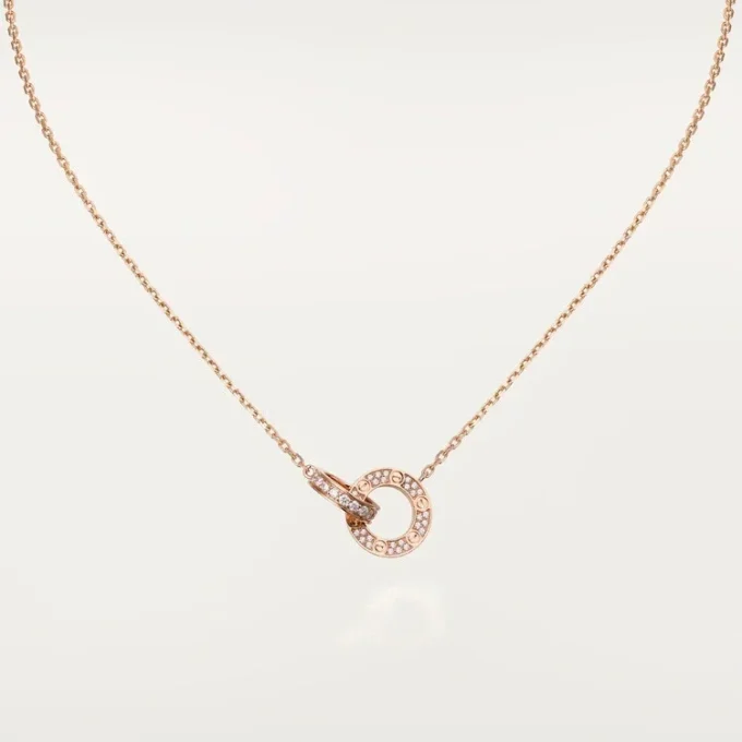 Love-Halskette – Roségold, Diamanten – Cartier