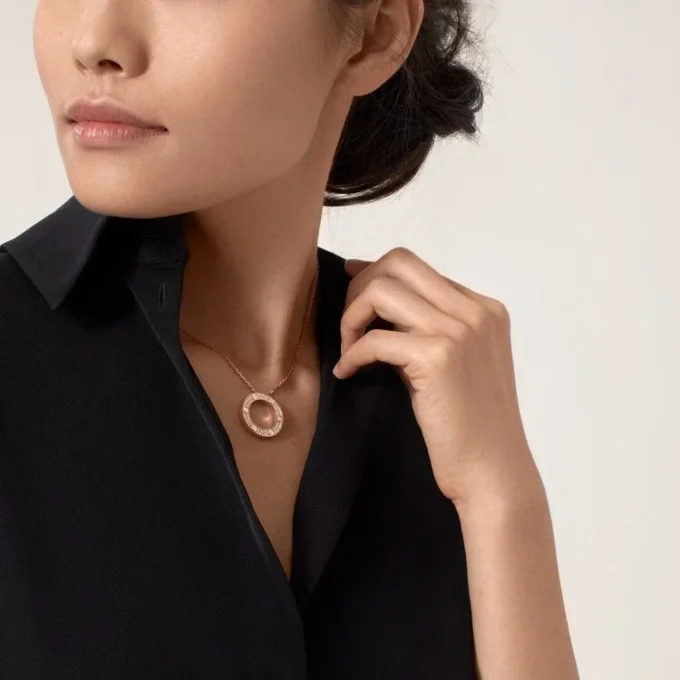 Love-Halskette – Roségold, Diamanten – Cartier