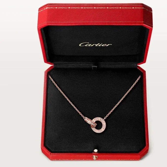 Love-Halskette – Roségold, Diamanten – Cartier