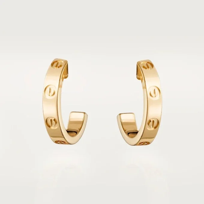 Love Hoop Ohrringe – Gelbgold, kleines Modell | Cartier US