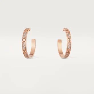 Love-Ohrringe – Roségold, Diamant – Cartier