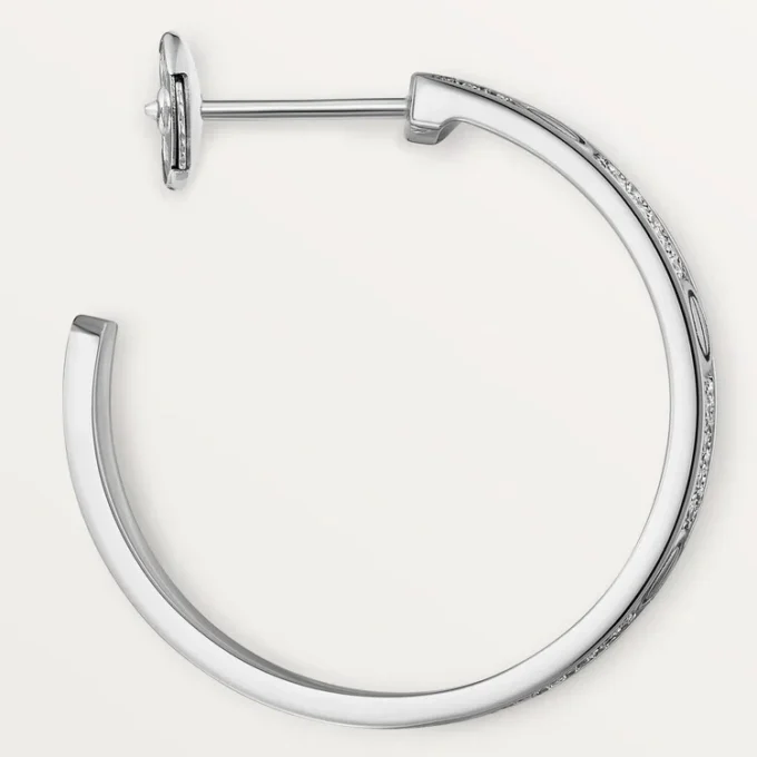 Love-Ohrringe – Weißgold, Diamant – Cartier