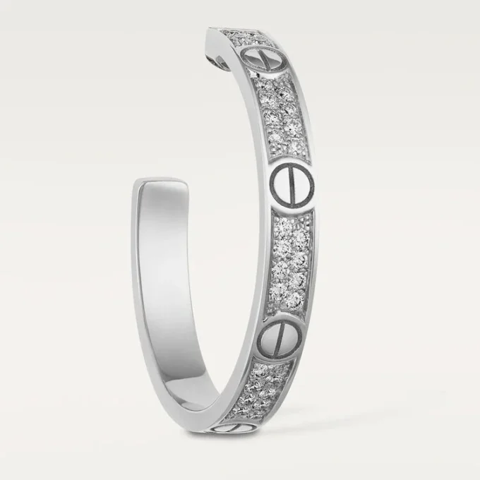 Love-Ohrringe – Weißgold, Diamant – Cartier