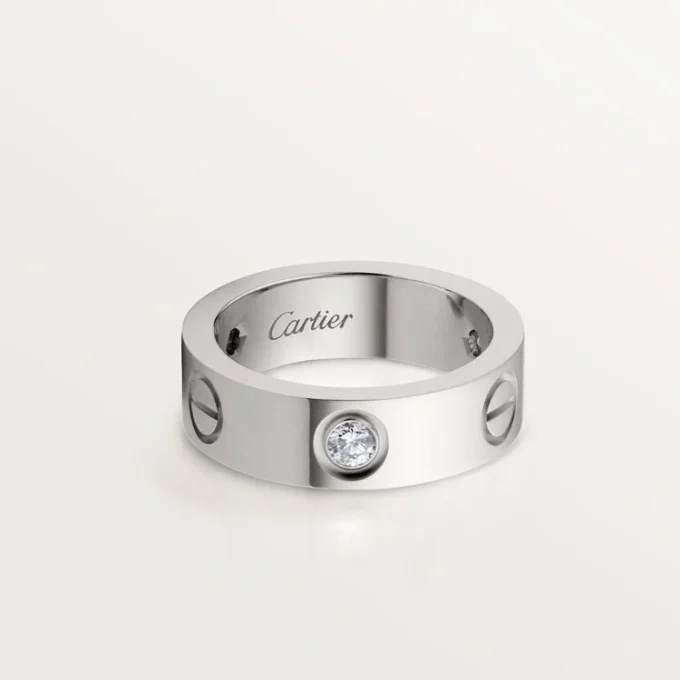 Love Ring, 3 Diamanten – Weißgold, Diamanten – Cartier