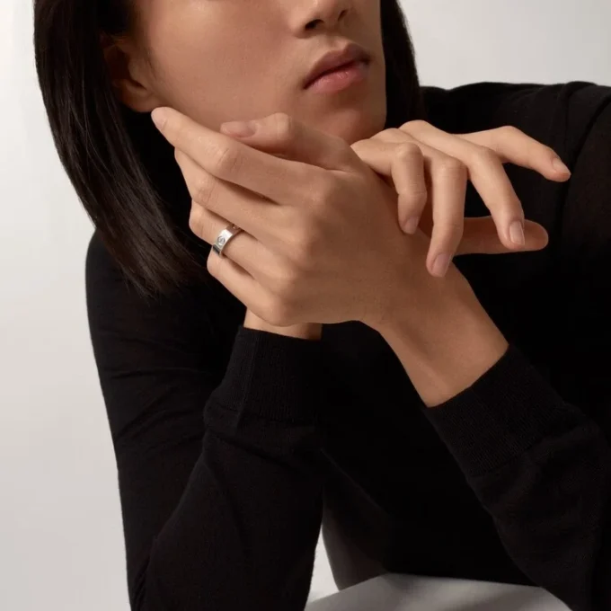 Love Ring, 3 Diamanten – Weißgold, Diamanten – Cartier