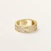Love-Ring, klassisches Modell, pavé-besetzt, 6 Diamanten