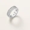 Love-Ring, klassisches Modell, pavé-besetzt, 6 Diamanten