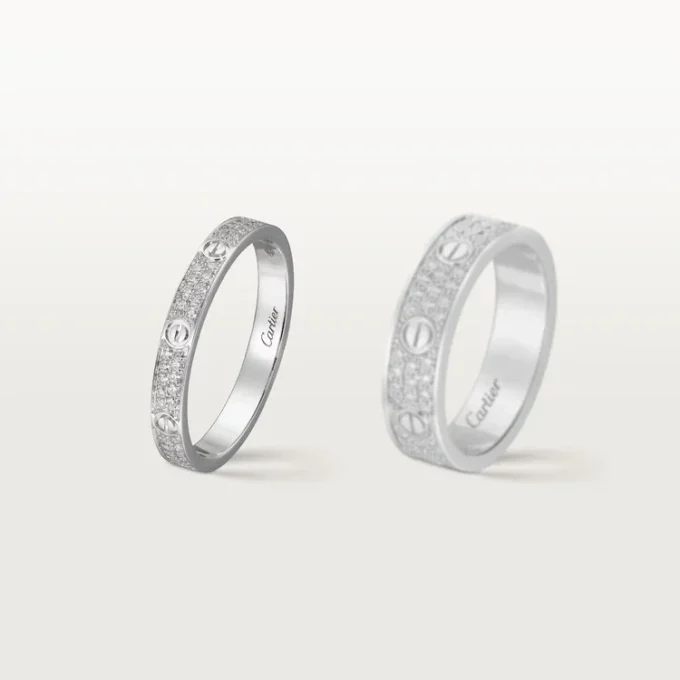 Love Ring, Sm – Weißgold, Diamanten – Cartier