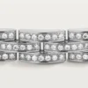 Maillon Panthere Armband, dreireihig, pavé-besetzt