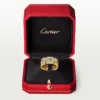 Maillon Panthere Ring, 3 Reihen mit halbem Diamantpavé – Gelbgold, Diamanten – Cartier