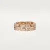 Maillon Panthere Ring, dreireihig, pavé