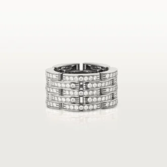 Maillon Panthere Ring, fünfreihig, pavé-besetzt
