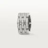 Maillon Panthere Ring, fünfreihig, pavé-besetzt