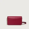 Mini-Kettenhandtasche, Double C de Cartier – Kirschrotes Kalbsleder, Gold und kirschrote Emaille – Cartier