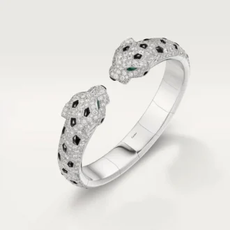 Panthere De Cartier Armband, gelenkig, mit Pavé-Fassung
