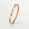 Panthere de Cartier Armband, kleines Modell, halb mit Diamanten besetzt