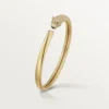 Panthere de Cartier Armband, kleines Modell, halb mit Diamanten besetzt