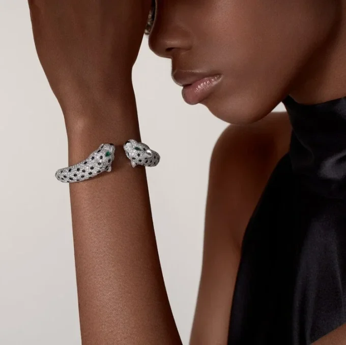 Panthere de Cartier Armband, mit Pavé-Besatz
