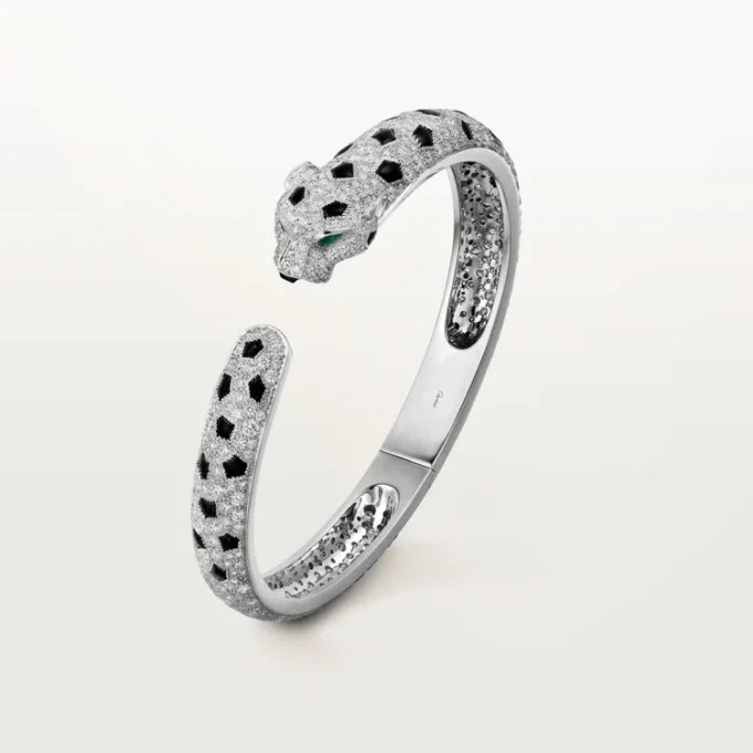 Panthere de Cartier Armband, mittleres Modell, pavé-besetzt