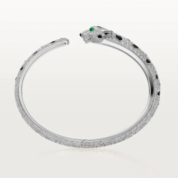 Panthere de Cartier Armband, mittleres Modell, pavé-besetzt