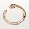 Panthere De Cartier Armband, Obsidian, pavé-gefasst