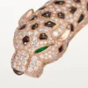 Panthere De Cartier Armband, Obsidian, pavé-gefasst