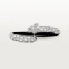 Panthere De Cartier Armband, schwarzer Lack, pavé-besetzt