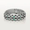 Panthere De Cartier Armreif, Smaragd, pavé-gefasst