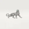 Panthere De Cartier Brosche – Weißgold, Smaragde, Onyx, Diamanten – Cartier