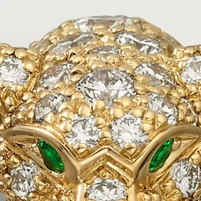 Panthere De Cartier Diamantring, Gelbgold | Cartier US